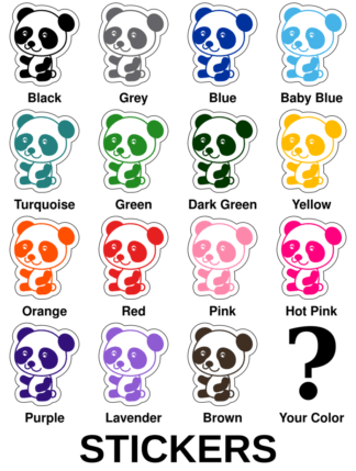 Joyful Panda Stickers
